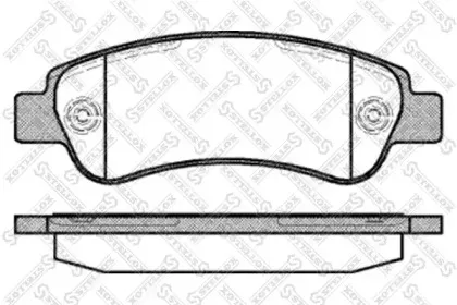 Комплект тормозных колодок, дисковый тормоз STELLOX купить